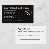 Classy Dentist Termine Business Cards Visitenkarte (Vorne/Hinten)