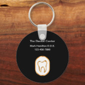Classy Dentist Theme Business Promotion Keychains Schlüsselanhänger (Vorderseite)