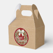 Classy Dezemberkranz mit weißem Bow-Urlaub Geschenkschachtel (Rückseite)