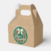 Classy Dezemberkranz mit weißem Bow-Urlaub Geschenkschachtel (Vorderseite)