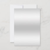 Classy Diamond Glitzer Wasserfarben Blume Geburtst RSVP Karte (Rückseite)