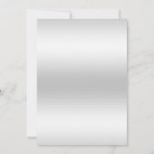 Classy Diamond Glitzer Wasserfarben Blume Geburtst Save The Date (Rückseite)
