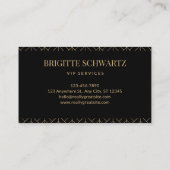 Classy Diamond Pattern Royal Casino Business Card Visitenkarte (Rückseite)