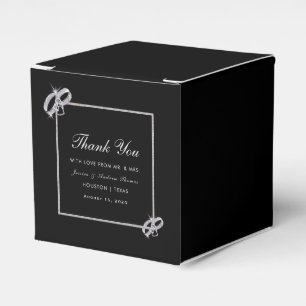 Classy Diamond Silver Wedding Rings Wedding Geschenkschachtel