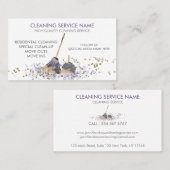 Classy Dirty Janitorial Reinigungsservice Visitenkarte (Vorne/Hinten)