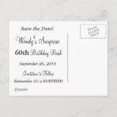 Classy Diva Girl's Party | SAVE THE DATE | Grün Ankündigungspostkarte (Rückseite)