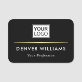 Classy Divider benutzerdefiniertes Logo elegant sc Namensschild (Vorderseite)