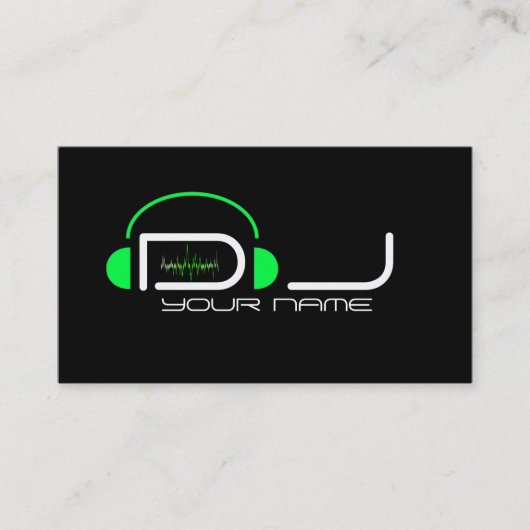 Classy DJ Business Card Visitenkarte (Vorderseite)