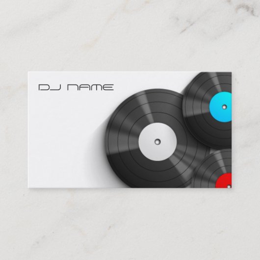 Classy DJ Business Card Visitenkarte (Vorderseite)