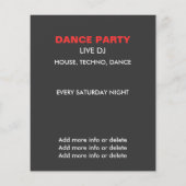 Classy DJ Party Flyer (Hinten)