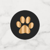 Classy Dog Paw Print Konfetti (Klein Vorderseite)