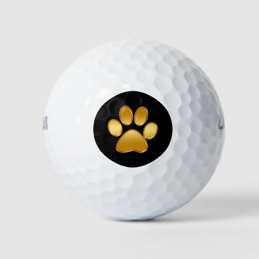 Classy Dog Paw Symbol Golfball (Vorderseite)