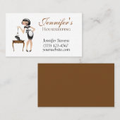 Classy Dusting Maid House Reinigungsservice Visitenkarte (Vorne/Hinten)