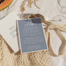 Classy Dusty Blue Old Money Retro Wedding Details