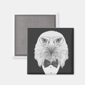 Classy Eagle Portrait Magnet (Vorderseite/Rückseite)