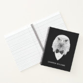 Classy Eagle Portrait | Name hinzufügen Notizblock (Innenseite)