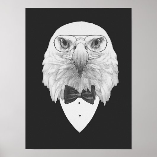 Classy Eagle Portrait Poster (Vorne)