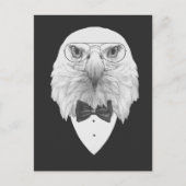 Classy Eagle Portrait Postkarte (Vorderseite)