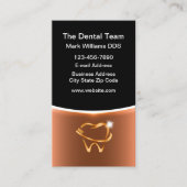 Classy Editable Dentin Termine Business Cards Visitenkarte (Vorderseite)