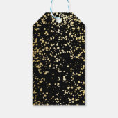 Classy Egypt Gold Sprinkles Black Danke Geschenkanhänger (Rückseite)