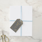Classy Egypt Gold Sprinkles Gray Vielen Dank Geschenkanhänger (Mit Garn)