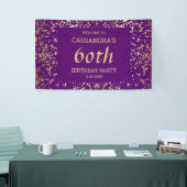 Classy Egypt Gold Sprinkles Lila Geburtstag Banner (Messeveranstaltung)