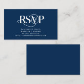 Classy Elegance, Navy Blue Script, UAWG Response Begleitkarte (Vorne/Hinten)