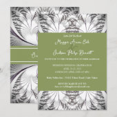Classy Elegance Wedding Einladung (Vorne/Hinten)