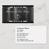 Classy Elegant Attorney Business Cards Design Visitenkarte (Vorne/Hinten)