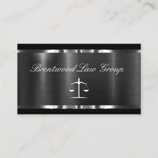 Classy Elegant Attorney Business Cards Design Visitenkarte (Vorderseite)