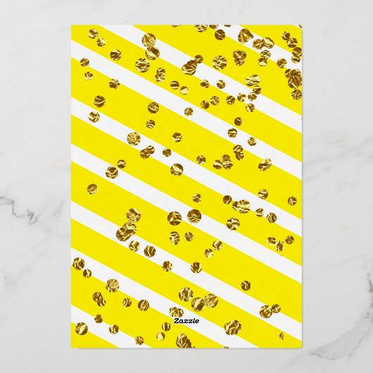 Classy Elegant Brautparty Folieneinladung (Rückseite)