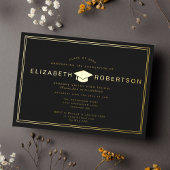 Classy Elegant Diploma Graduation Party Einladung