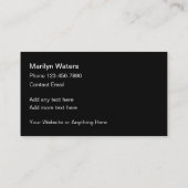 Classy Elegant Gold Design Elements Visitenkarte (Rückseite)