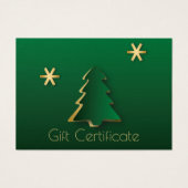 Classy Elegant Gold Green Christmas Tree Geschenkk (Vorderseite)