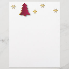 Classy Elegant Gold Roter Weihnachtsbaum