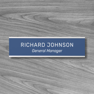 Classy Elegant Individuelle Name Titel Mitarbeiter Türschild