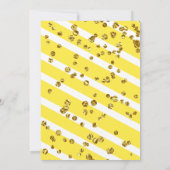 Classy Elegant Lemon Bridal Dusche Einladung (Rückseite)