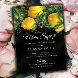 Classy Elegant Lemon Bridal Dusche Einladung