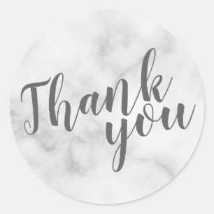 Classy Elegant Marble Gastgeschenk Hochzeit Vielen Runder Aufkleber