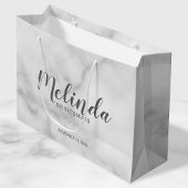 Classy Elegant Marble Personalisiert Bridesmaids Große Geschenktüte