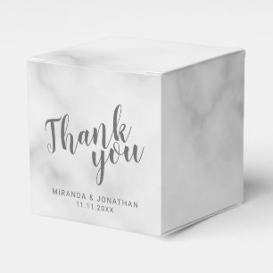 Classy Elegant Marble Wedding Geschenkschachtel
