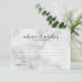 Classy Elegant Marble Wedding Hinweiskarte (Stehend Vorderseite)