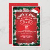 Classy Elegant Weihnachten Einladung (Vorne/Hinten)