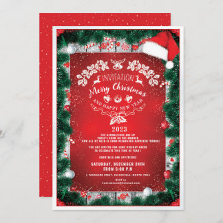 Classy Elegant Weihnachten Einladung