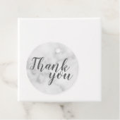 Classy Elegant White Marble Wedding Vielen Dank Geschenkanhänger (Beispiel)