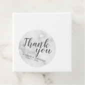 Classy Elegant White Marble Wedding Vielen Dank Geschenkanhänger (Beispiel)