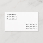 Classy Elegante Crystal Bling Business Cards Visitenkarte (Rückseite)