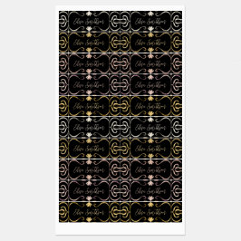 Classy Elegante Feminine Rose Goldenes Schwarzes M Etiketten