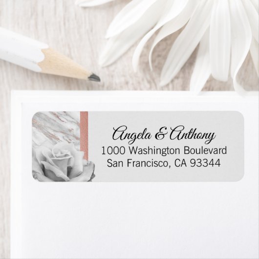 Classy Elegante Rosa Rosenstraße Grau Hochzeit (Insitu)