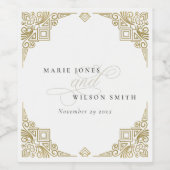 Classy Elegante Weinetikett (Einzelnes Label)